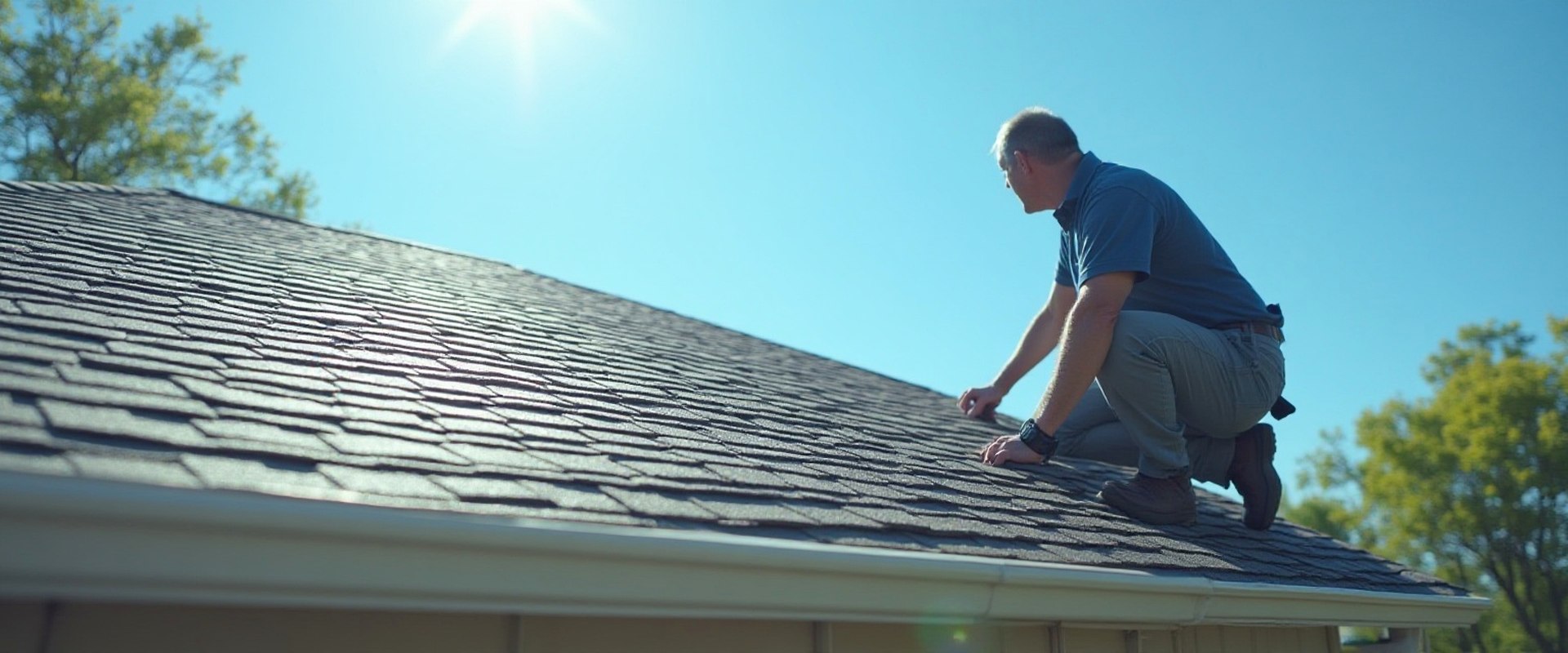 Roof repair on a Deer Park, Texas home